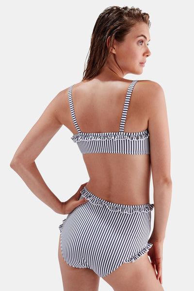 Solid & Striped - Leslie Bikini Set - Navy Seersucker