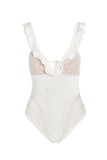 For Love & Lemons - Daiquiri Lace One Piece - White