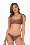 Peony - Knotted Top & Staple Bottom Set - Freckle