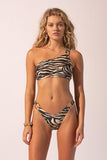 Suboo - Leila One Shoulder Bikini Set - Tiger