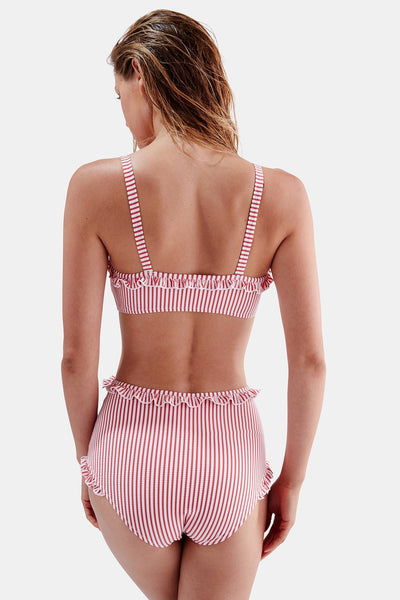 Solid & Striped - Leslie Bikini Set - Red Seersucker