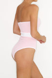Hunza G - Marlene Swimsuit - Pink/White