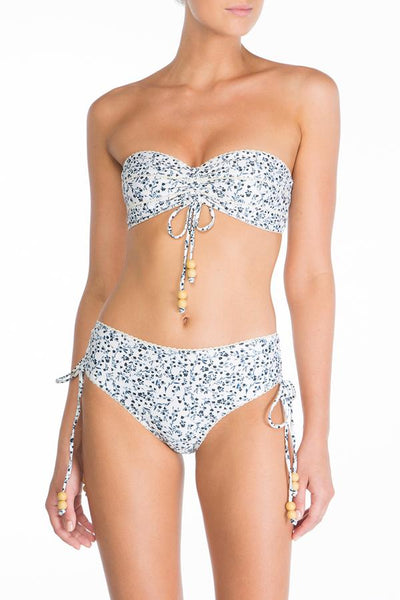 Peony - Ruched Bandeau & Bottoms - Flora